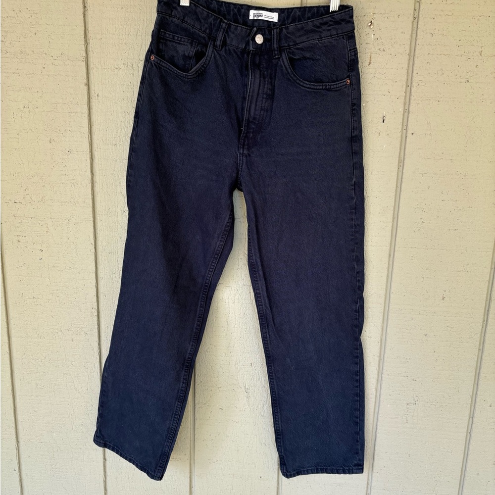 Zara Black Relaxed Jeans Timeless Style